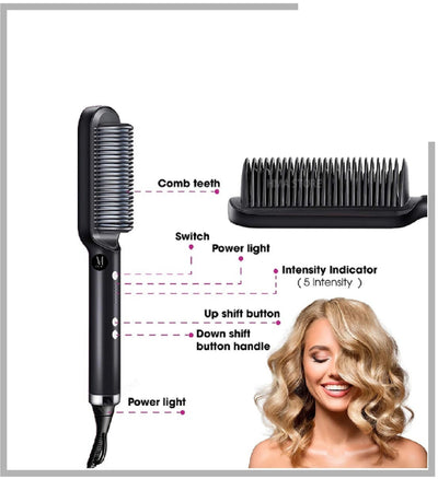 Electric Professional Hair Straightening Brush