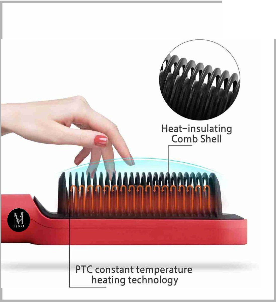 Electric Professional Hair Straightening Brush