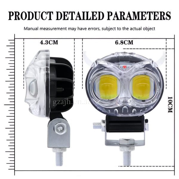 Owl led Light For Bikes Metal Body. waterproof, long rang