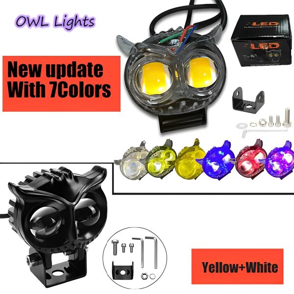 Owl led Light For Bikes Metal Body. waterproof, long rang