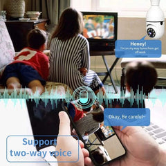 Wifi bulb PTZ camera