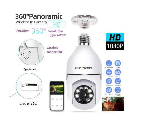 Wifi bulb PTZ camera